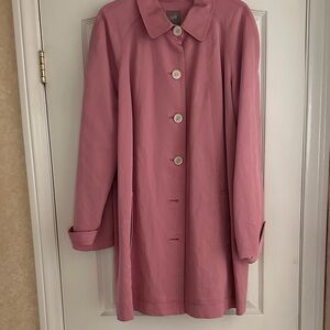J. Jill Linen Button-Front Duster Spring Coat
